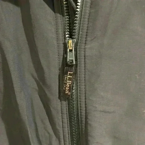 LL Bean Men's Coat Vintage OHK 19 Lined Dark Green Fall Winter Full Zip Jacket - Picture 5 of 6